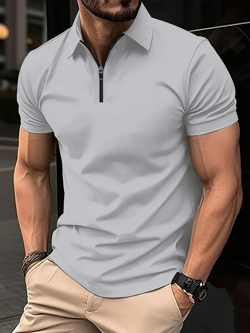 Ilan | Polo Stretch Cremallera Manga Corta