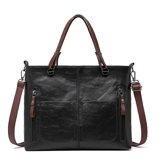 Britney | Bolso de Hombro Con Bolsillos Delanteros Con Cremallera