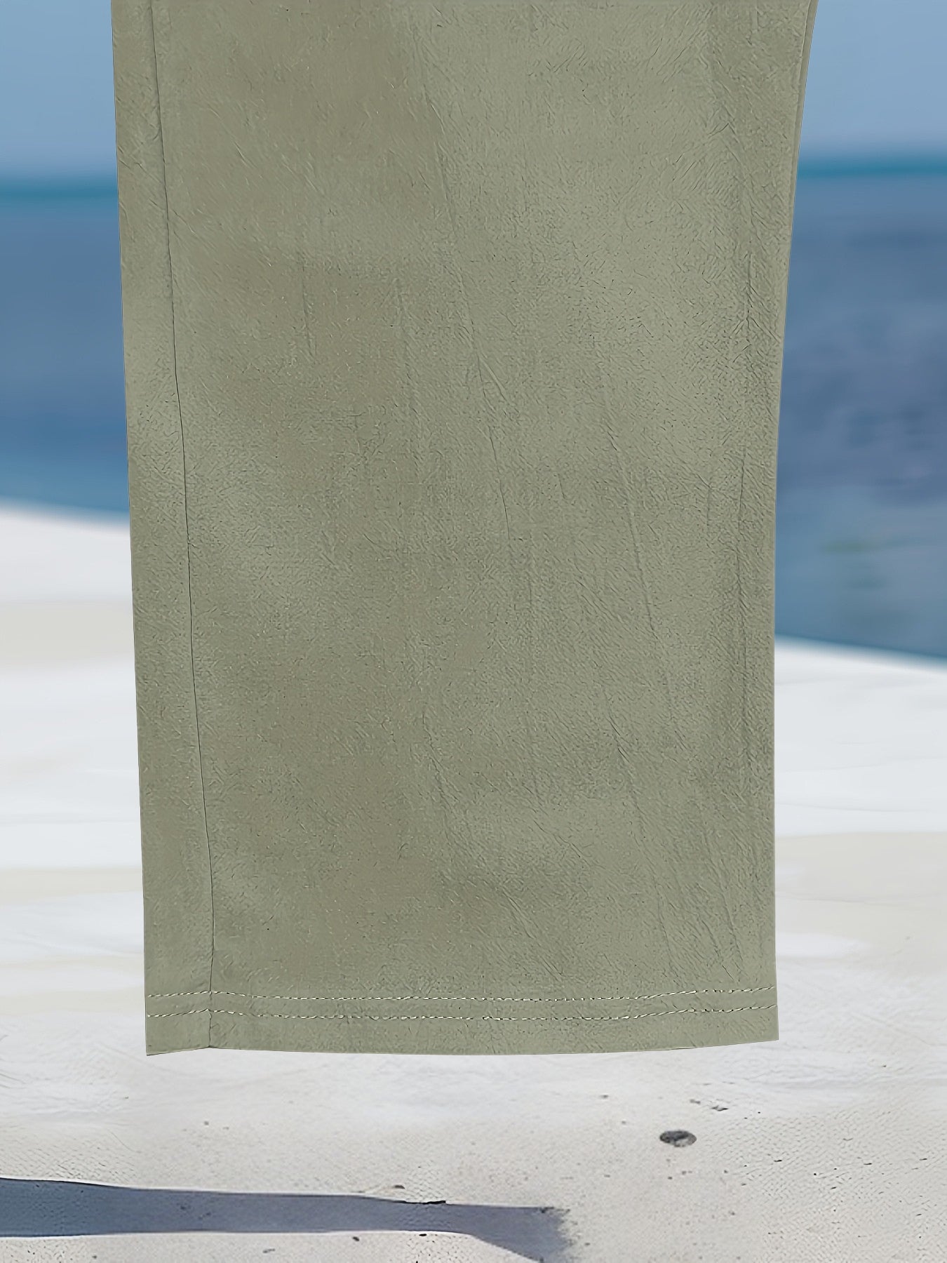 Aznar - Pantalón recto de lino con Cordón