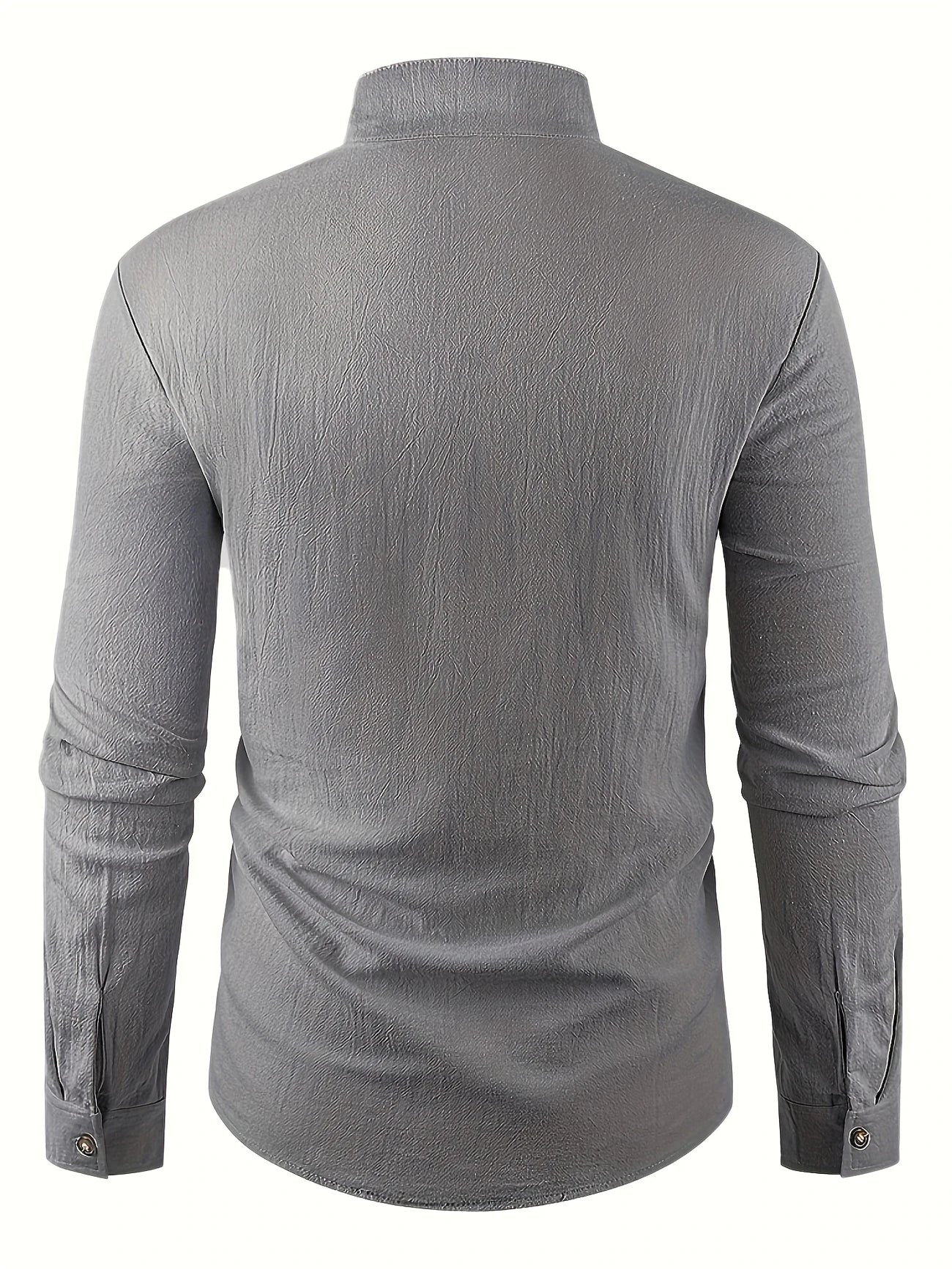 Shayne | Camisa De Hombre Con Cuello Alto Y Botones en La Parte Delantera