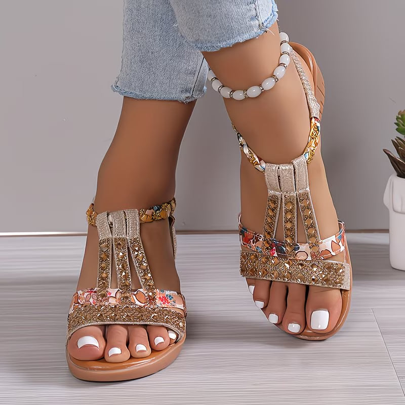 Noelia | Sandalias De Plataforma Con Puntera Abierta Y Tira en Forma De T