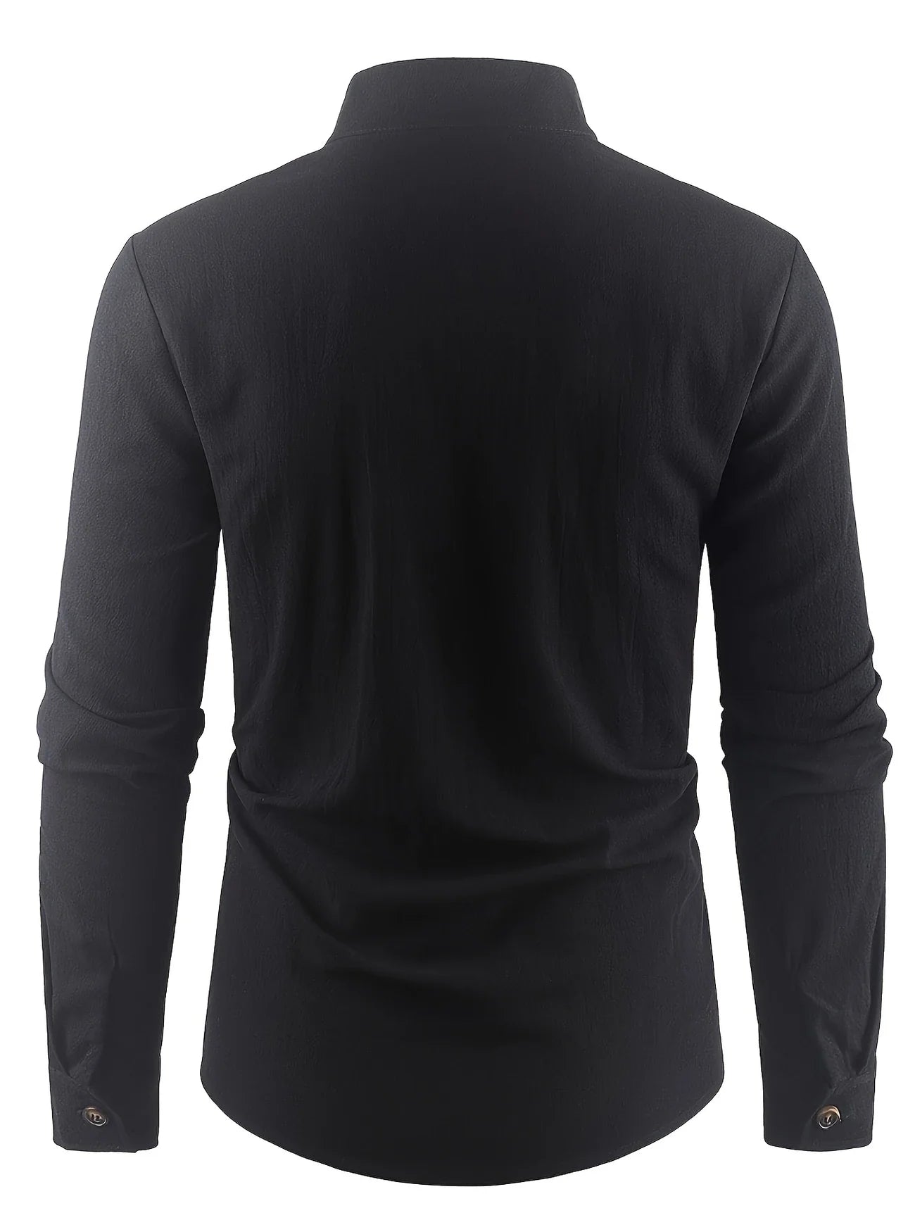 Shayne | Camisa De Hombre Con Cuello Alto Y Botones en La Parte Delantera