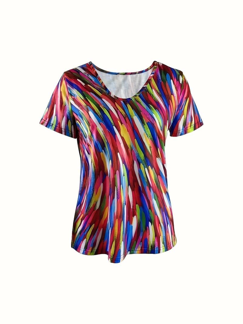 Vidumini | Camiseta Estampada Multicolor Manga Corta