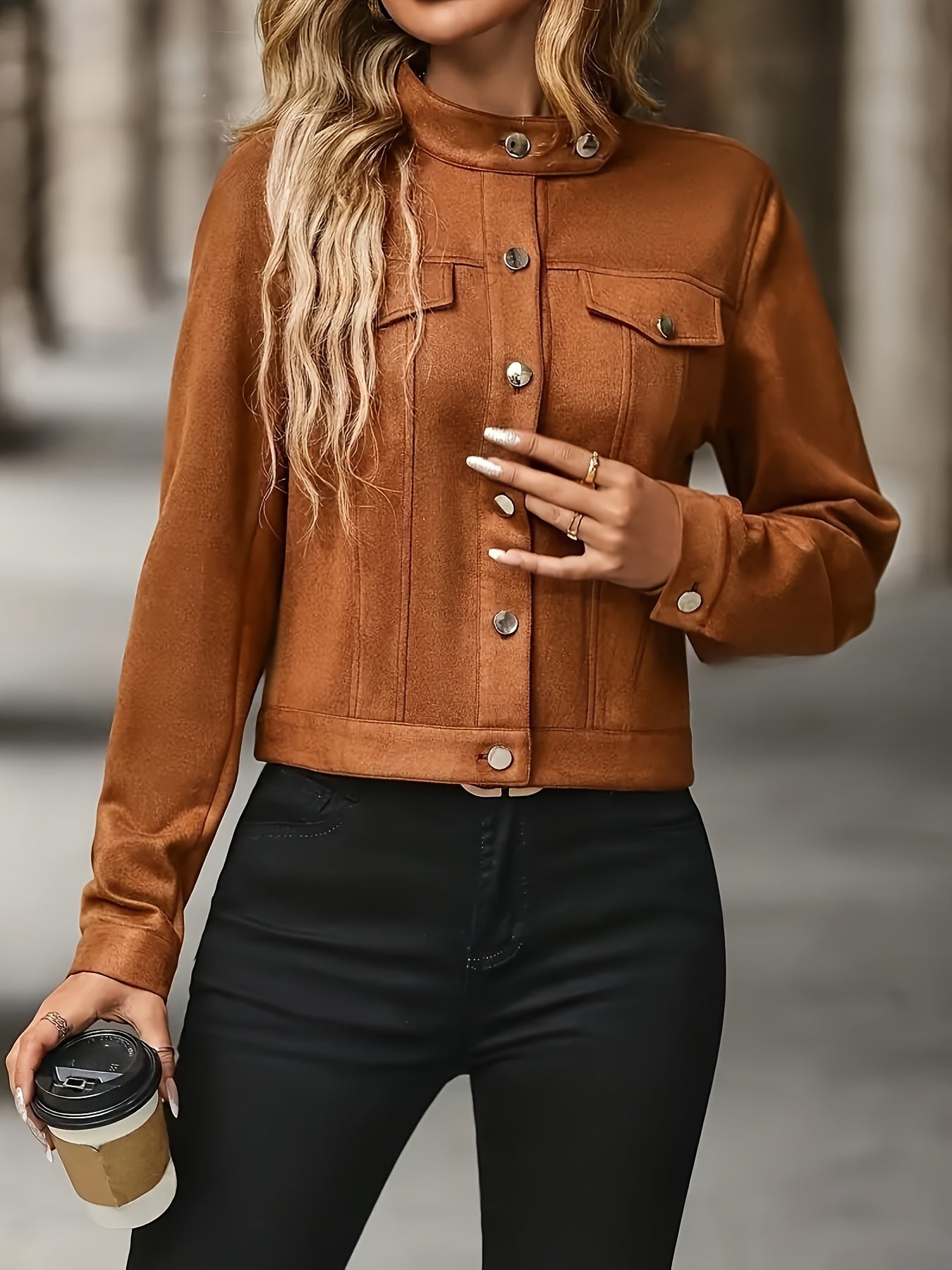 Slavica | Chaqueta Vintage De Manga Larga Con Botones