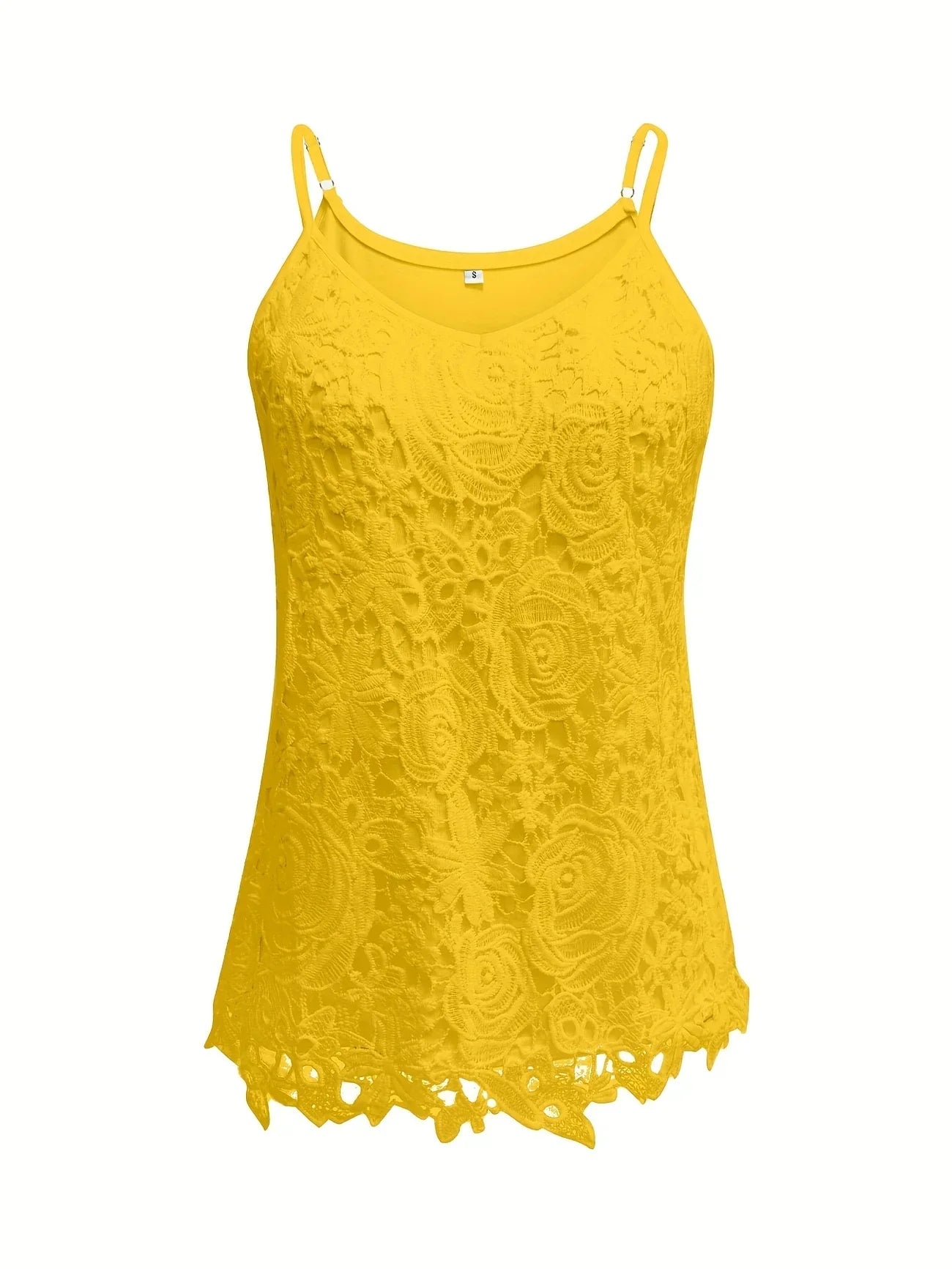 Juna | Top de Encaje Floral con Tirantes