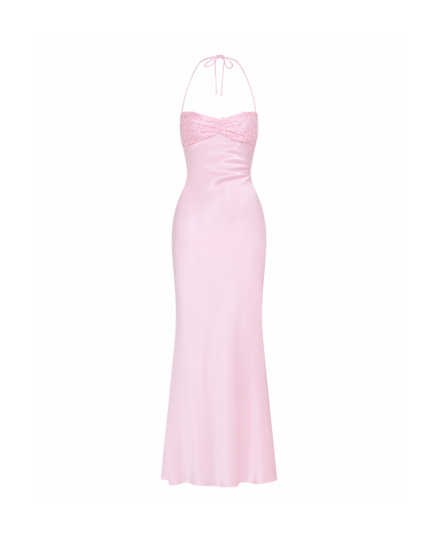 Nilysha | Vestido Maxi Elegante Sin Mangas Cuello Halter