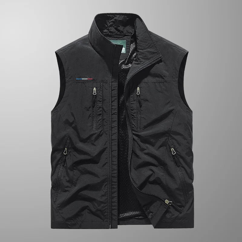 Vincent - Chaleco Chaqueta Transpirable Táctico Multi Bolsillo