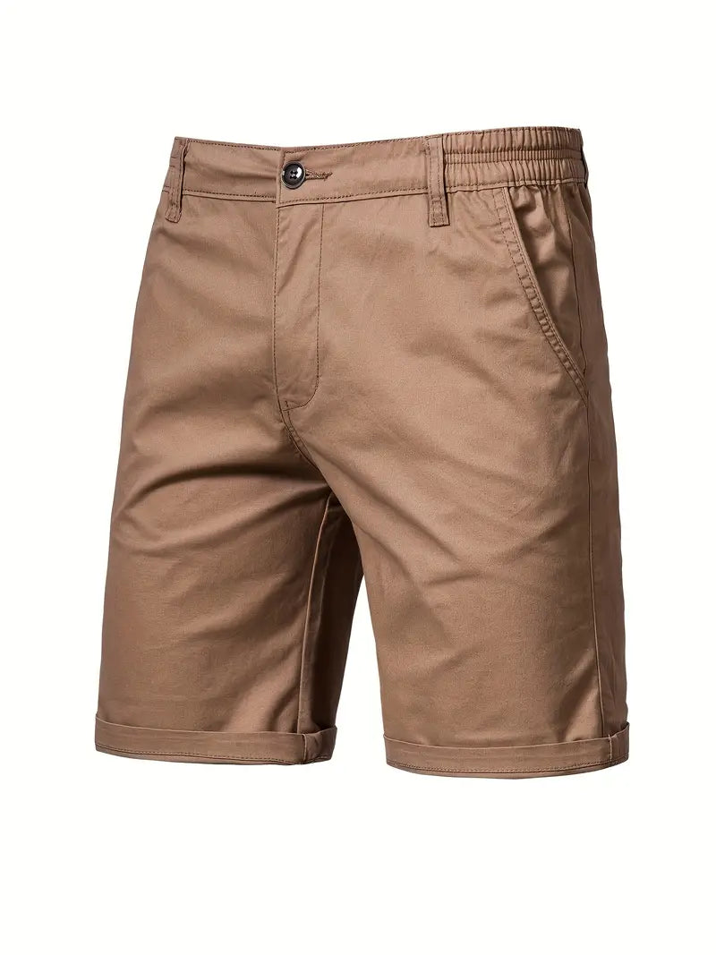 Baird - Pantalones Cortos Informales de Algodón Con Cintura Elástica