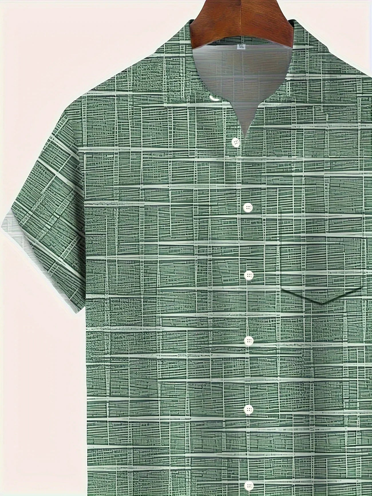 Haroyan | Camisa Hombre Manga Corta Patrón Cuadros