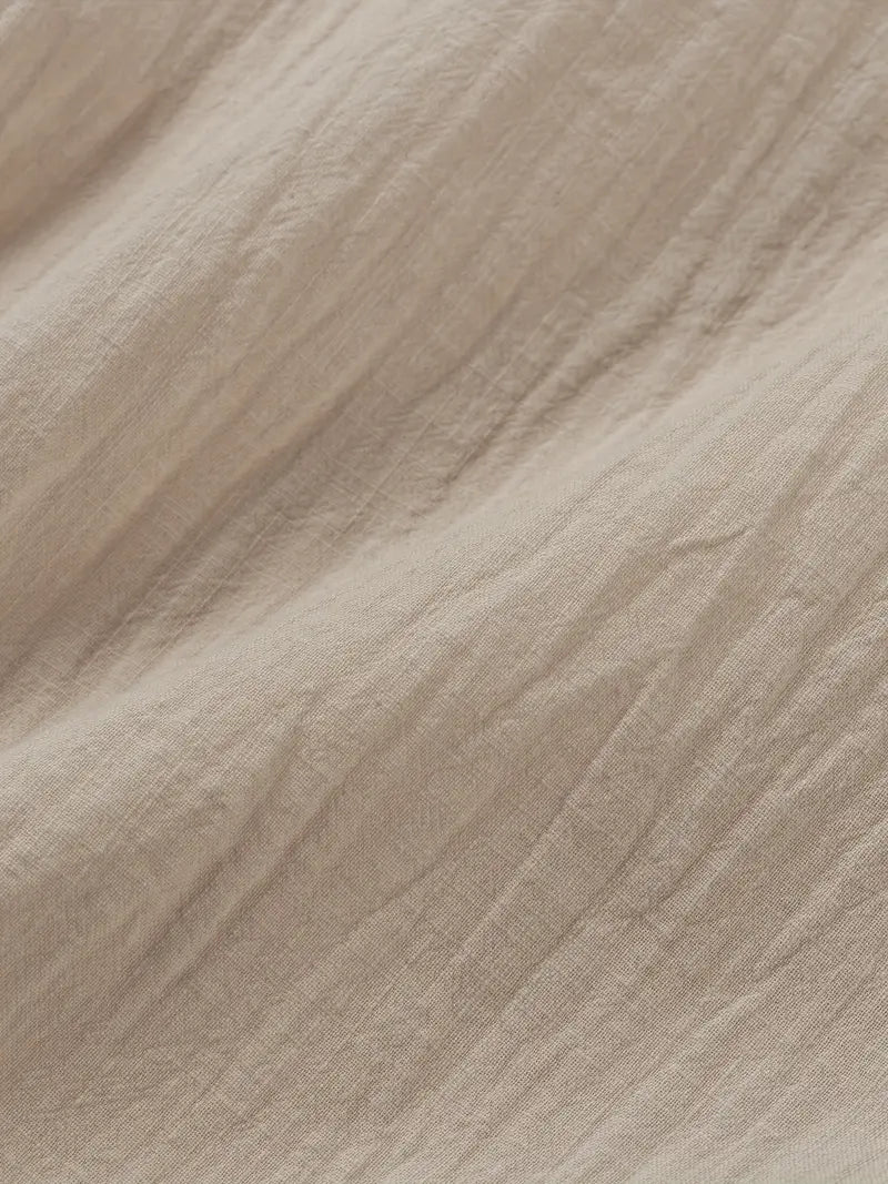 Vaughn - Camiseta Henley de Manga Corta