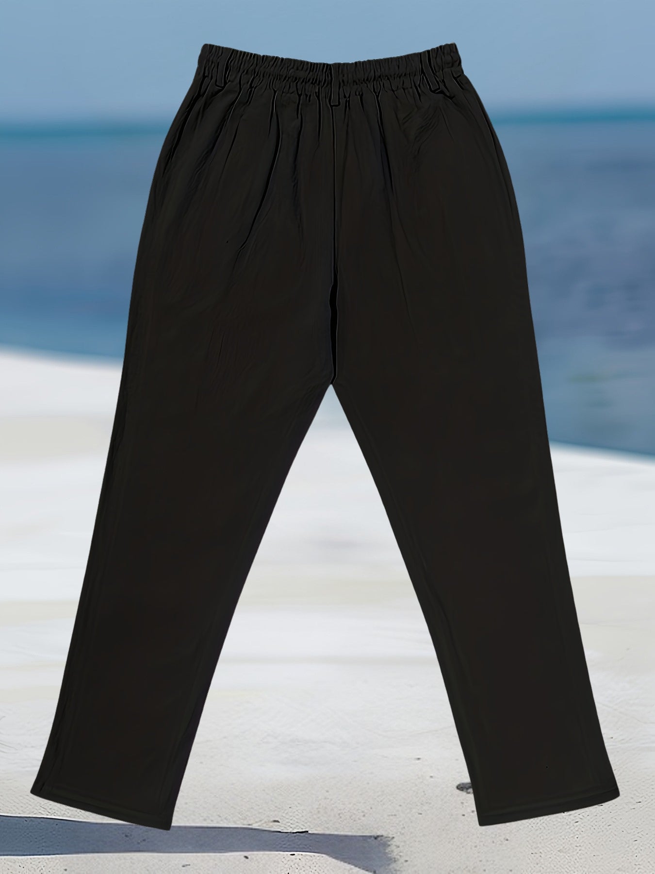 Aznar - Pantalón recto de lino con Cordón