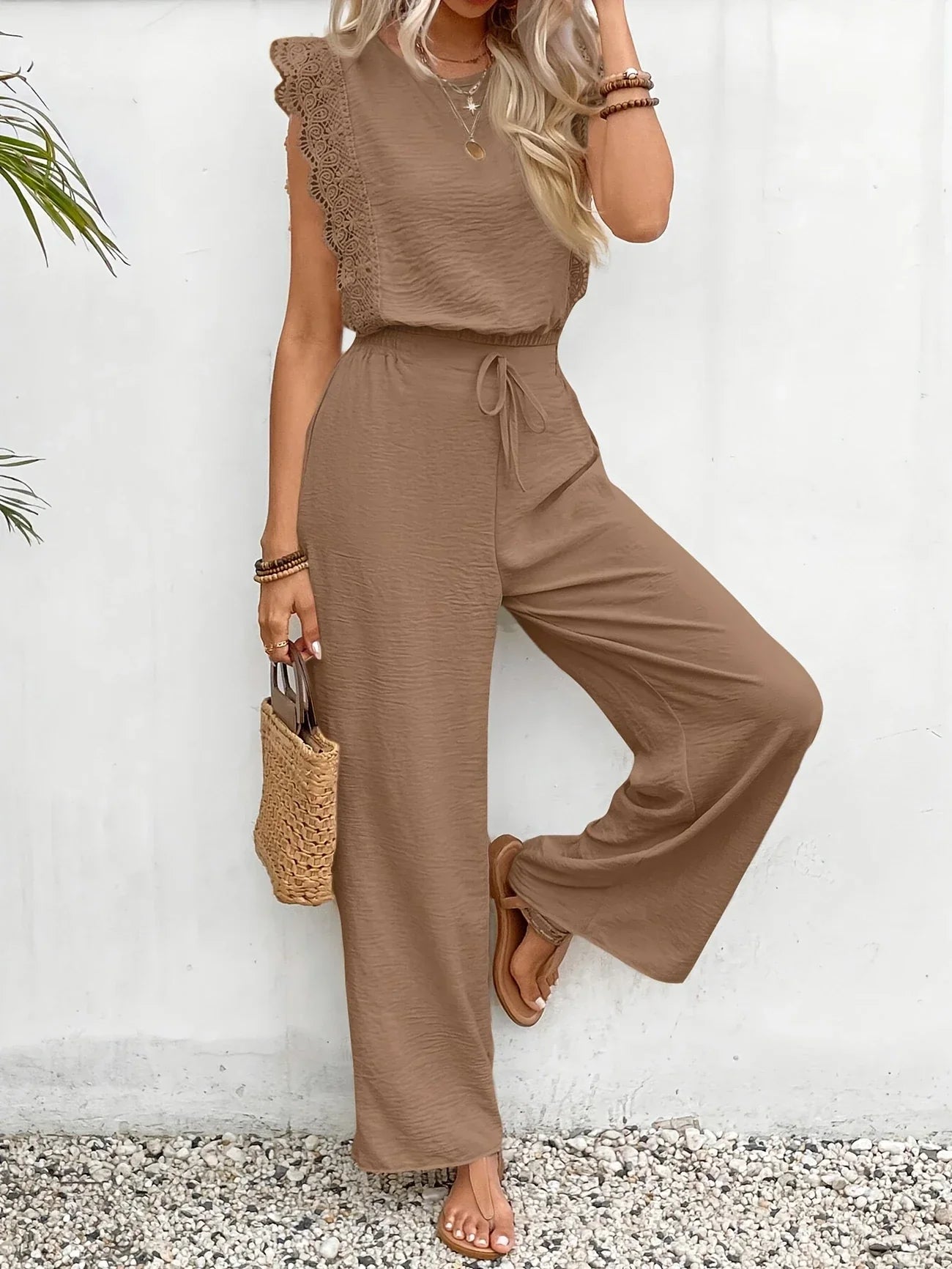 Ziva | Conjunto Elegante con Pantalón Ancho