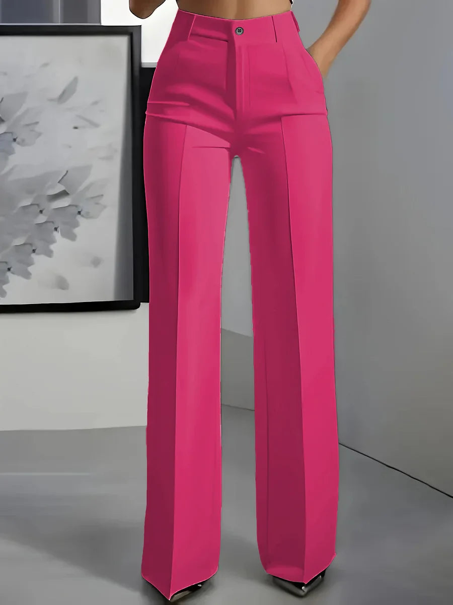 Hodit - Pantalón Elegante Elástico de Cintura Alta