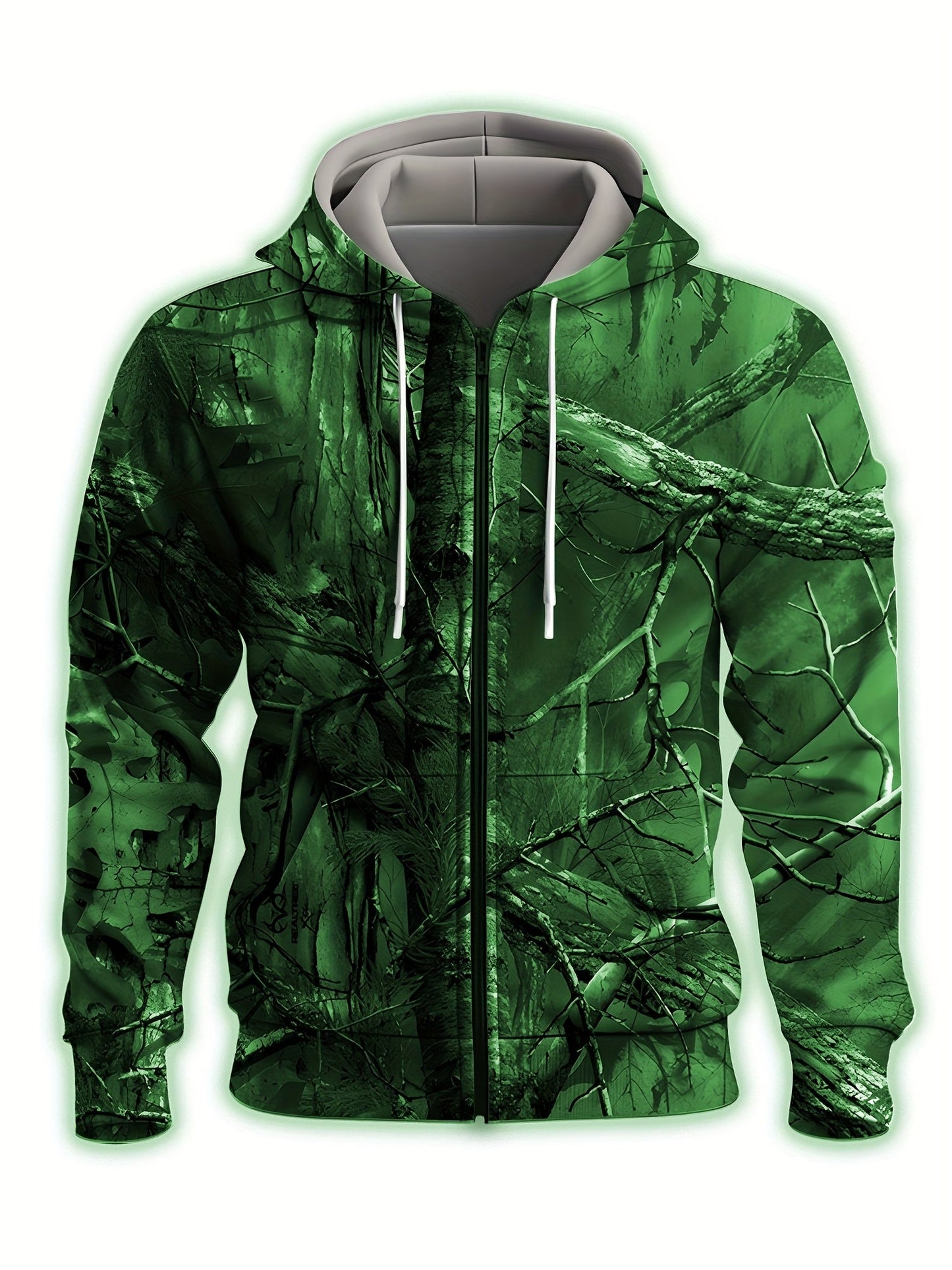 Whitaker | Chaqueta Con Capucha Y Cremallera Frontal Con Estampado De Camuflaje