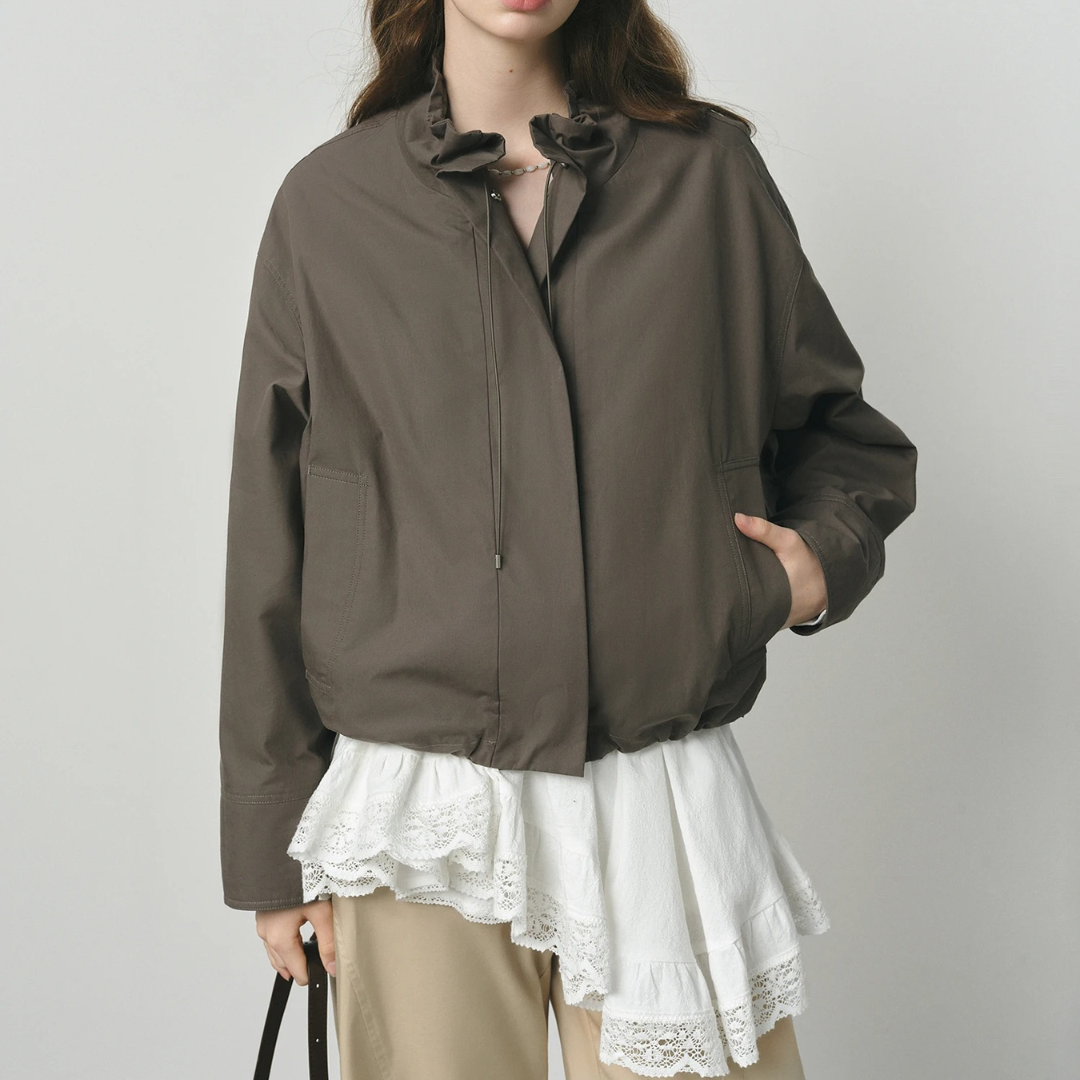 Rosaonova | Chaqueta Utility con Mangas Abullonadas