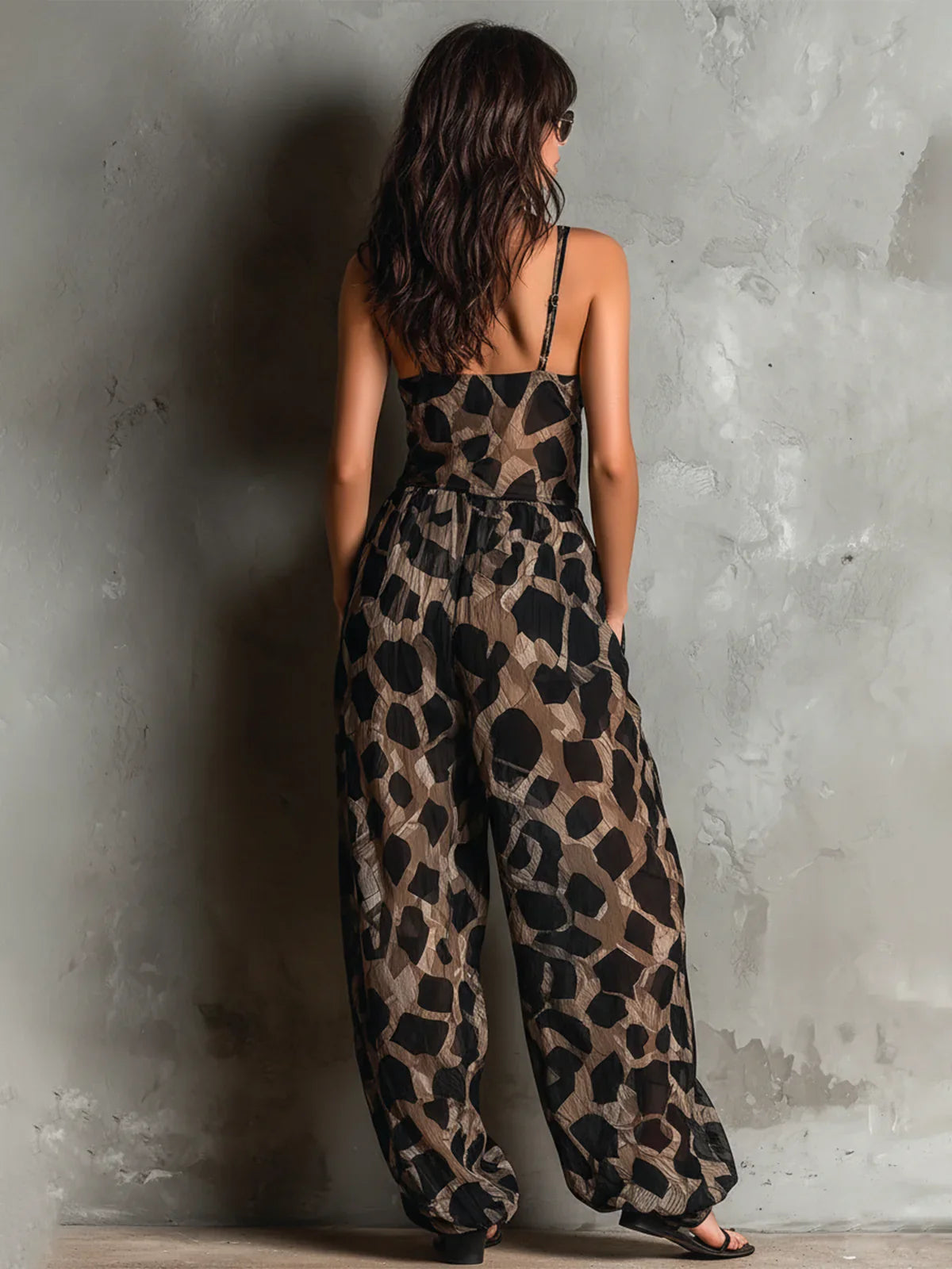 Apophia | Mono Estampado Cuello Halter