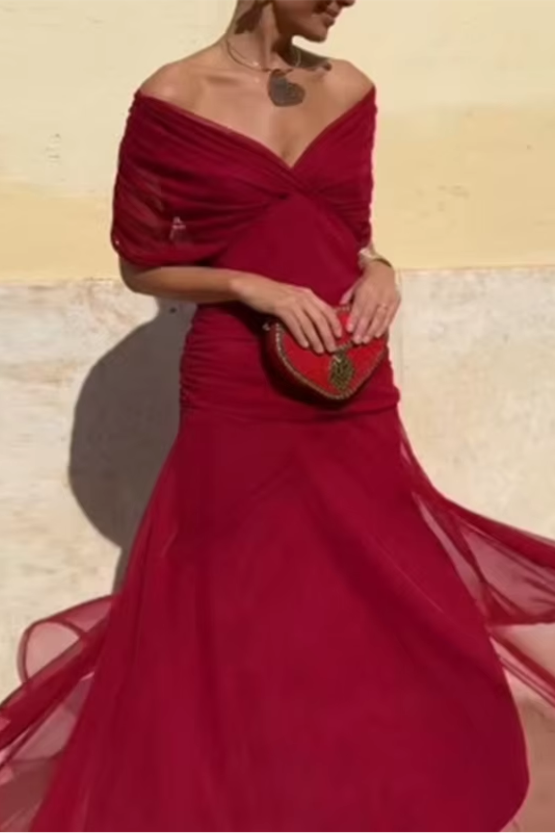 Nefeli | Vestido Maxi Fiesta Floral Escote Bardot