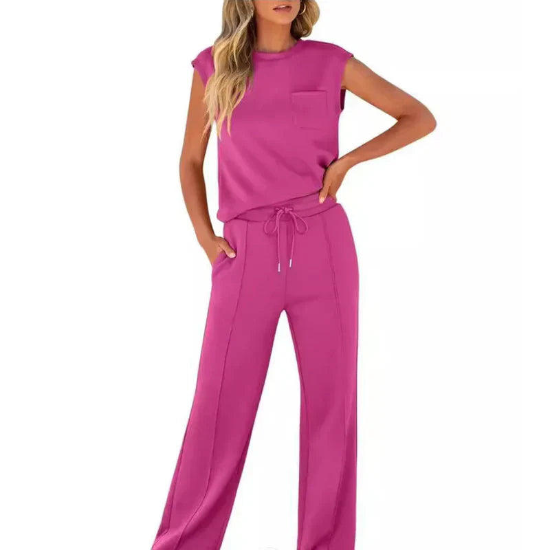 Pestana | Conjunto De Top Sin Mangas Y Pantalones De Pierna Ancha