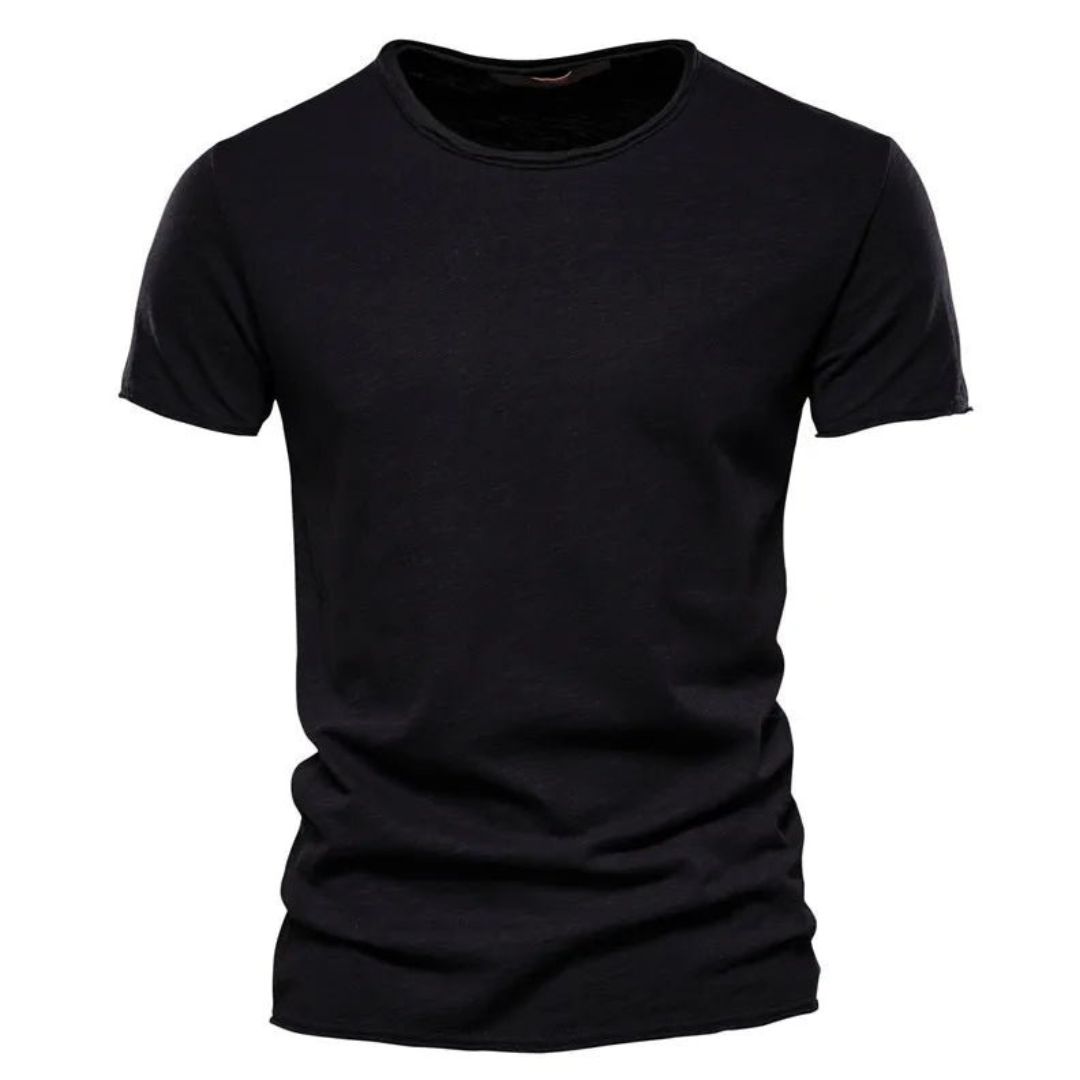 Jonatan | Camiseta Básica Manga Corta Cuello Redondo