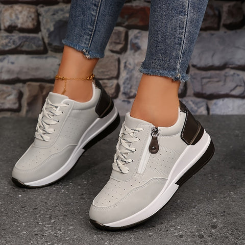 Rejean - Zapatillas Con Plataforma y Cordones