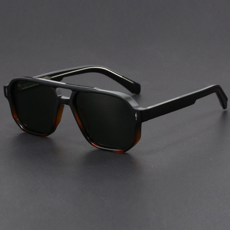 Kieran - Gafas de sol con Montura Cuadrada azul y Cristales Oscuros
