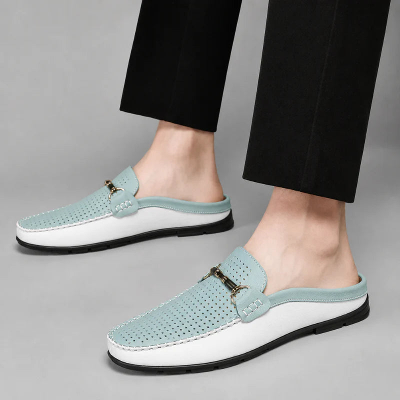 Yerson | Mules Sin Cordones Con Perforaciones