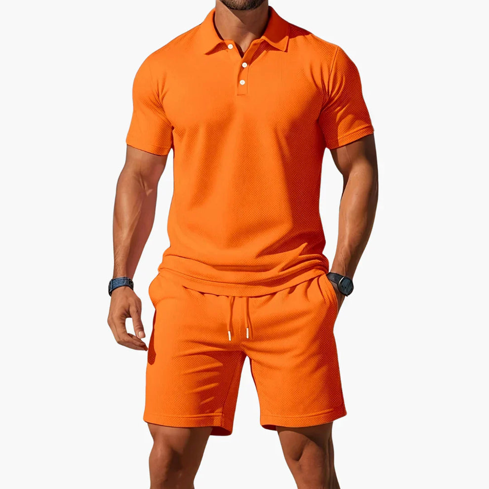 Chamikara | Conjunto De Polo Y Pantalones Cortos De Corte Entallado