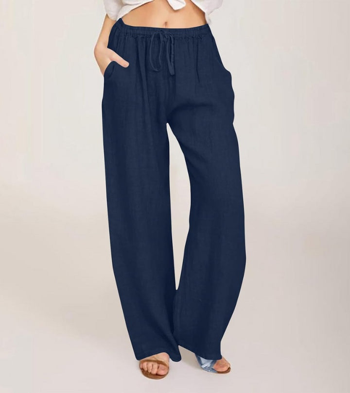 Maialen | Pantalones De Corte Ancho Con Cordón