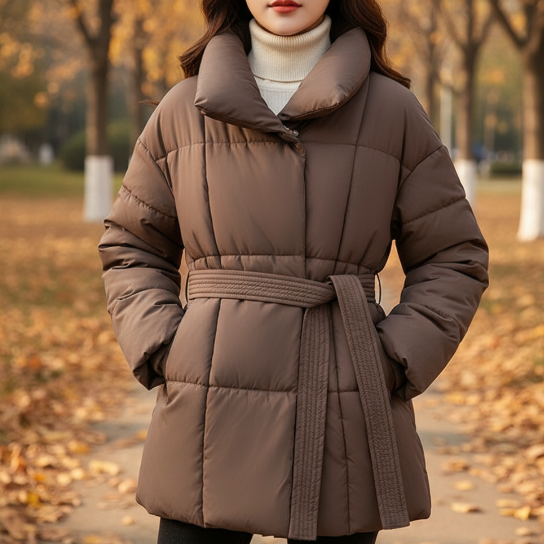Helieluza | Chaqueta acolchada con cinturón