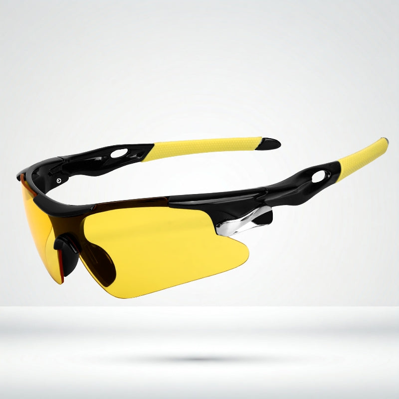 Salmeron - Gafas de Sol Deportivas Envolventes Con Montura Media y Lente Tipo Pantalla