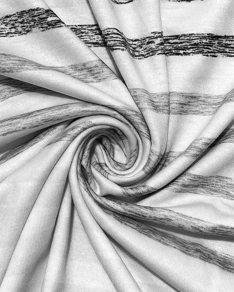 Kellie | Camiseta de Manga Corta Con Cuello Redondo a Rayas