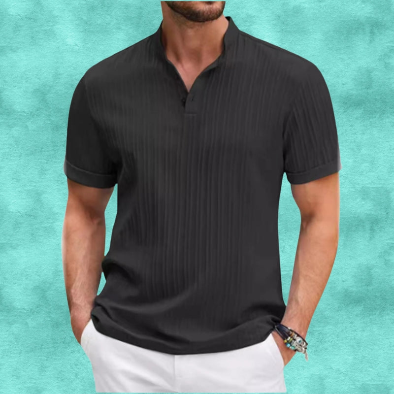 Tomasz | Camisa Acanalada de Manga Corta