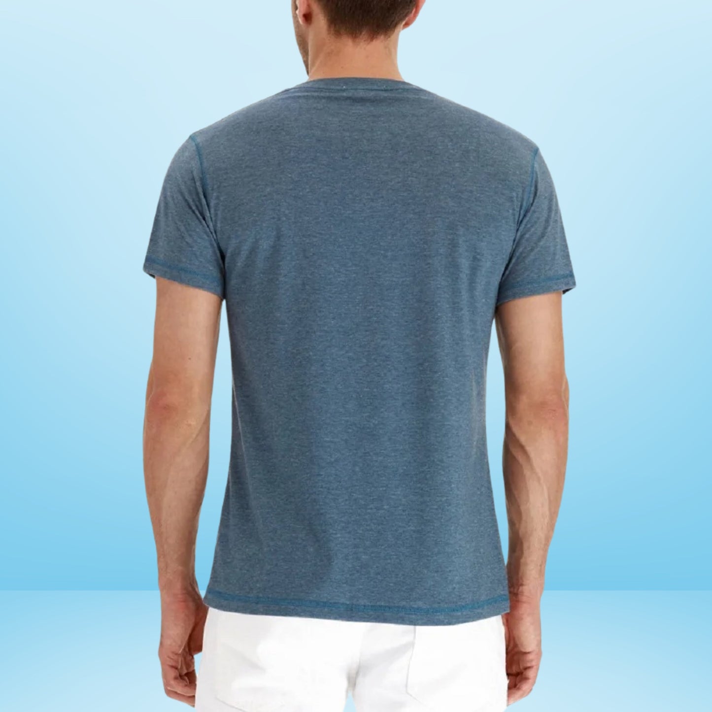 Bilgert | Camiseta Henley de Manga Corta Lisa
