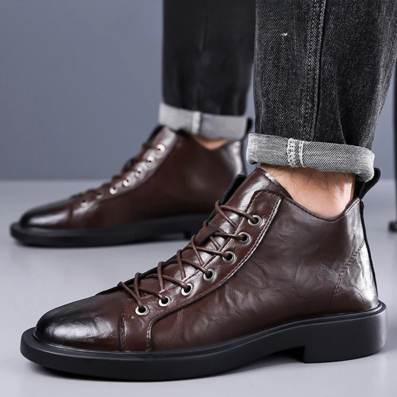 Ailton | Botines Con Cordones y Puntera Redonda
