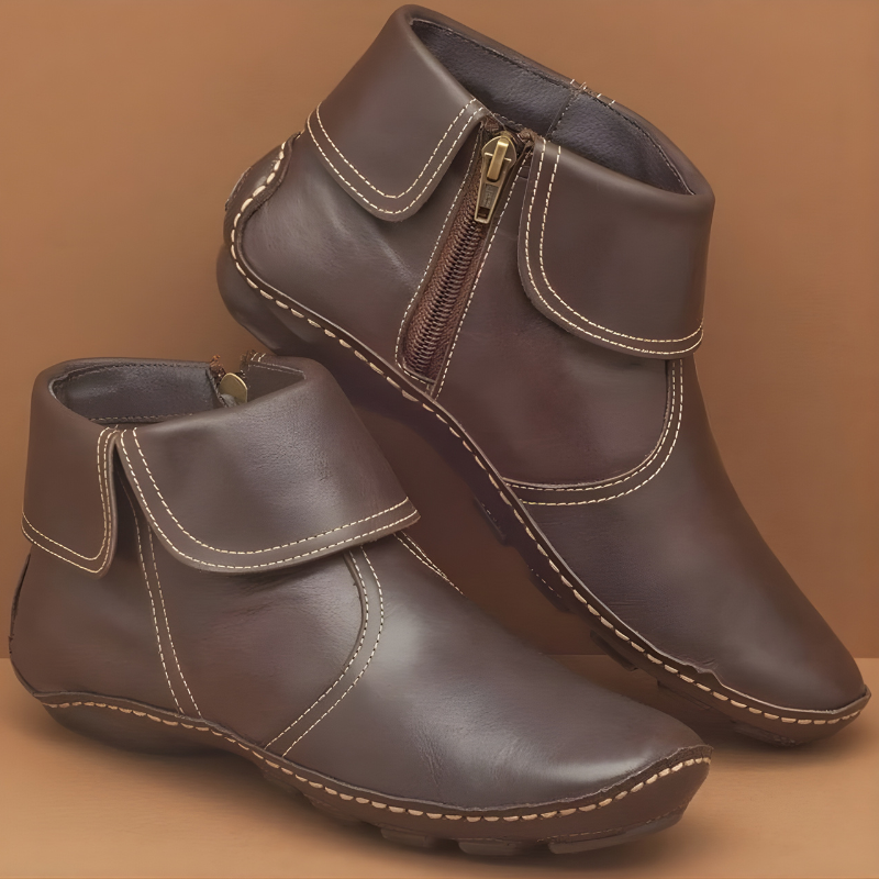 Doorthy | Botines De Mujer Con Cremallera Lateral
