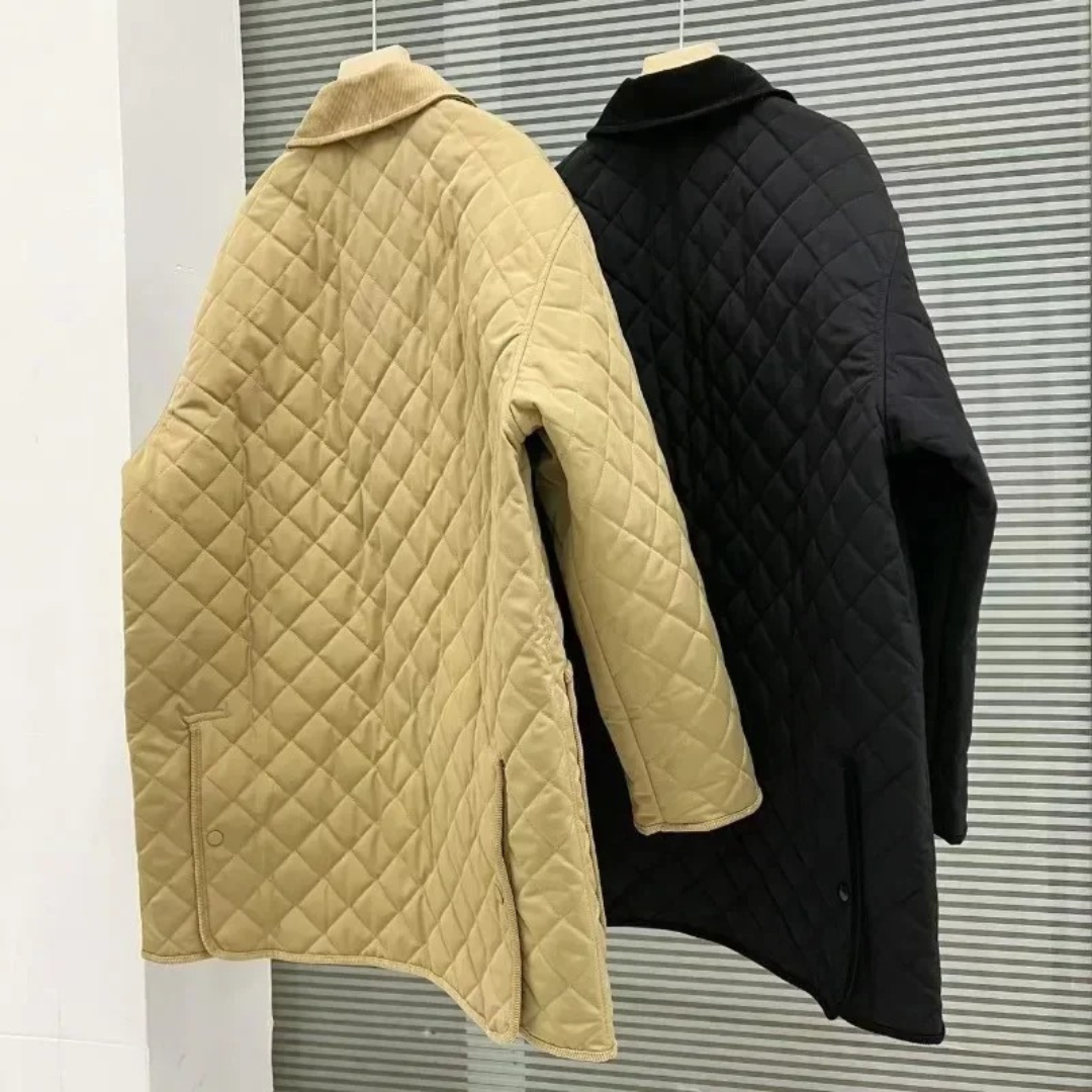 Elysoruta | Chaqueta acolchada de algodón con cuello de pana