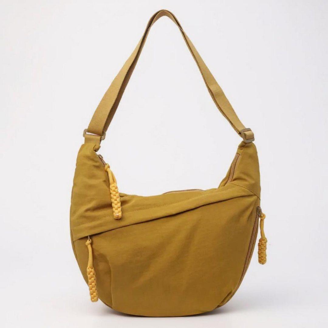 Soukaina | Bolso De Hombro Curvo Con Cremalleras