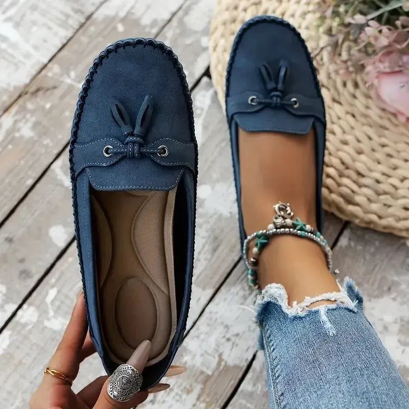 Patamon | Mocasines Con Borla Y Puntera Cosida