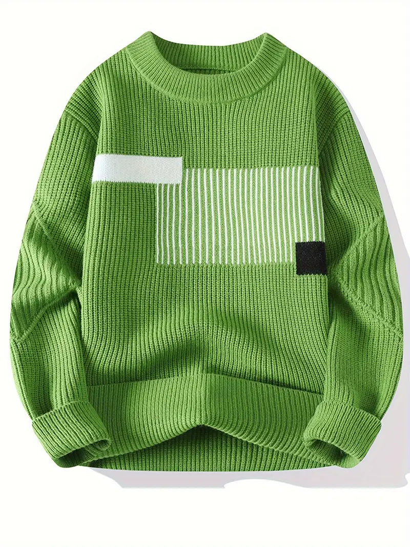 Arlen | Jersey De Punto Con Cuello Redondo Y Estampado Geométrico