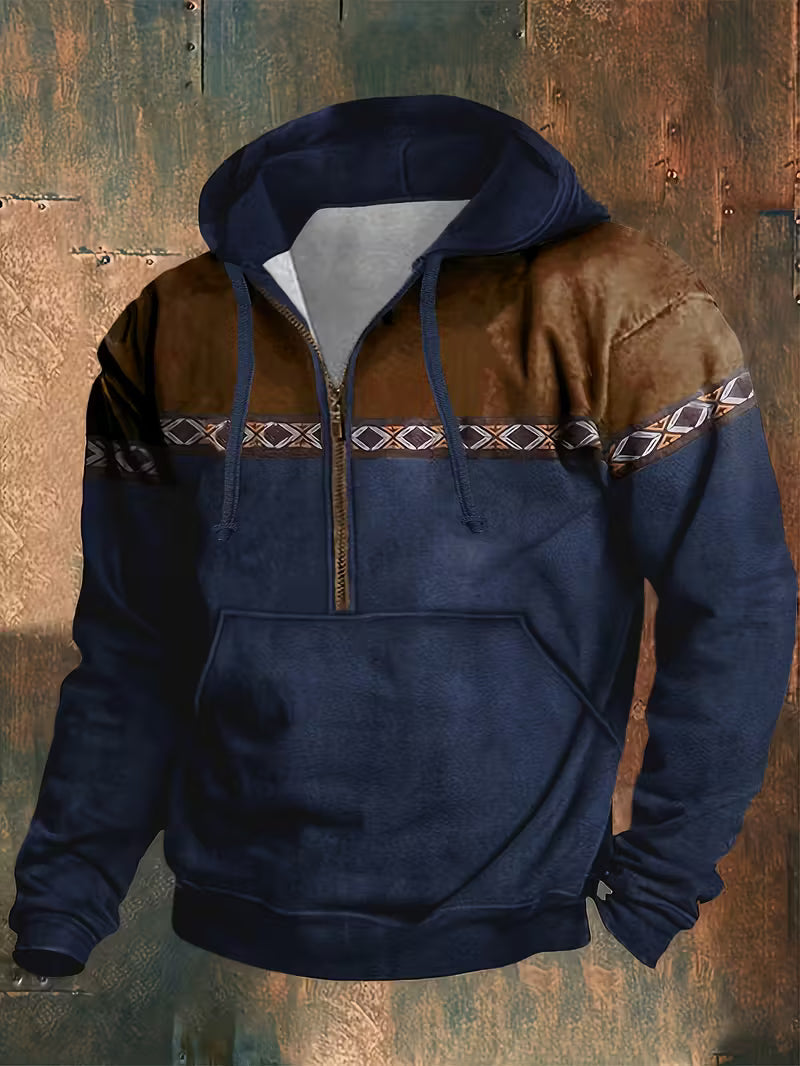 Hakan | Sudadera con Capucha y Media Cremallera