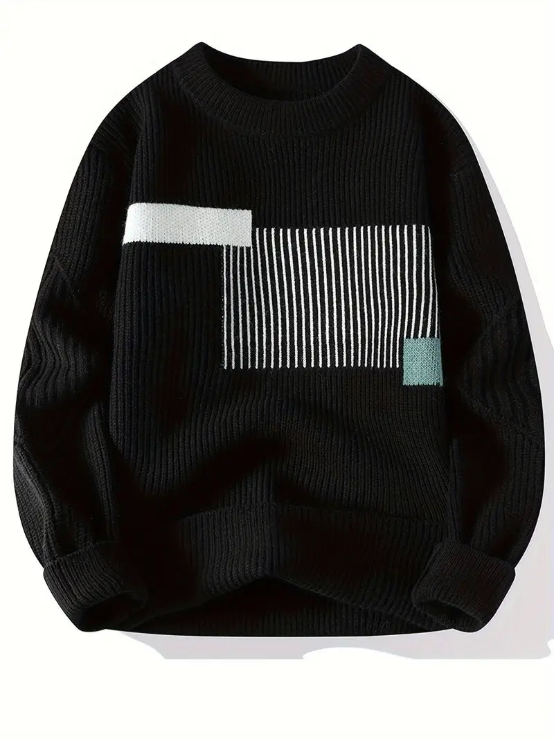 Arlen | Jersey De Punto Con Cuello Redondo Y Estampado Geométrico