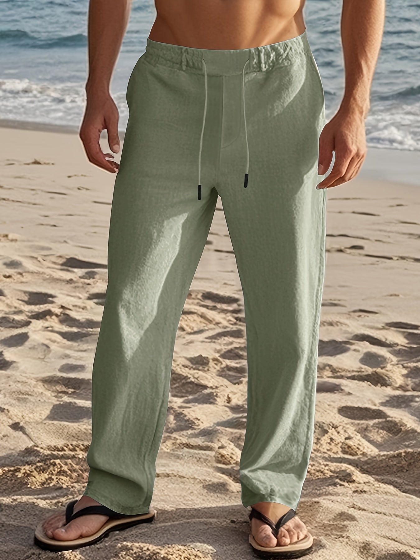 Erikas | Pantalones Rectos Con Cintura Ajustable