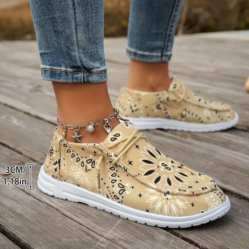Isavella | Zapatos Casuales Con Estampado Floral