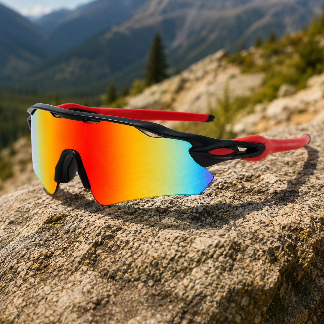 Cryzz | Gafas De Sol Deportivas Envolventes Con Lente Tipo Escudo