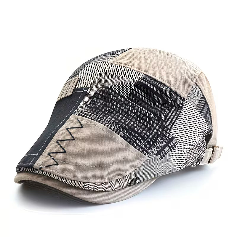 Girma | Gorra plana Ajustable con Diseño de Patchwork