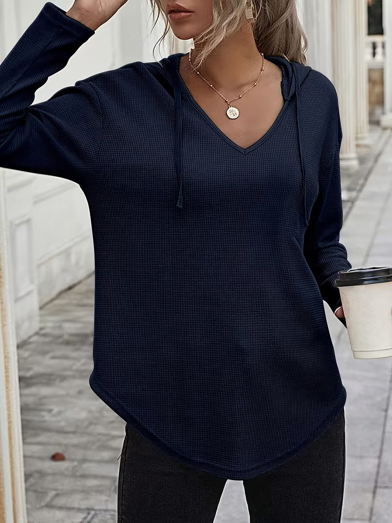 Heydi | Sudadera Con Capucha Manga Larga y Bajo Curvo