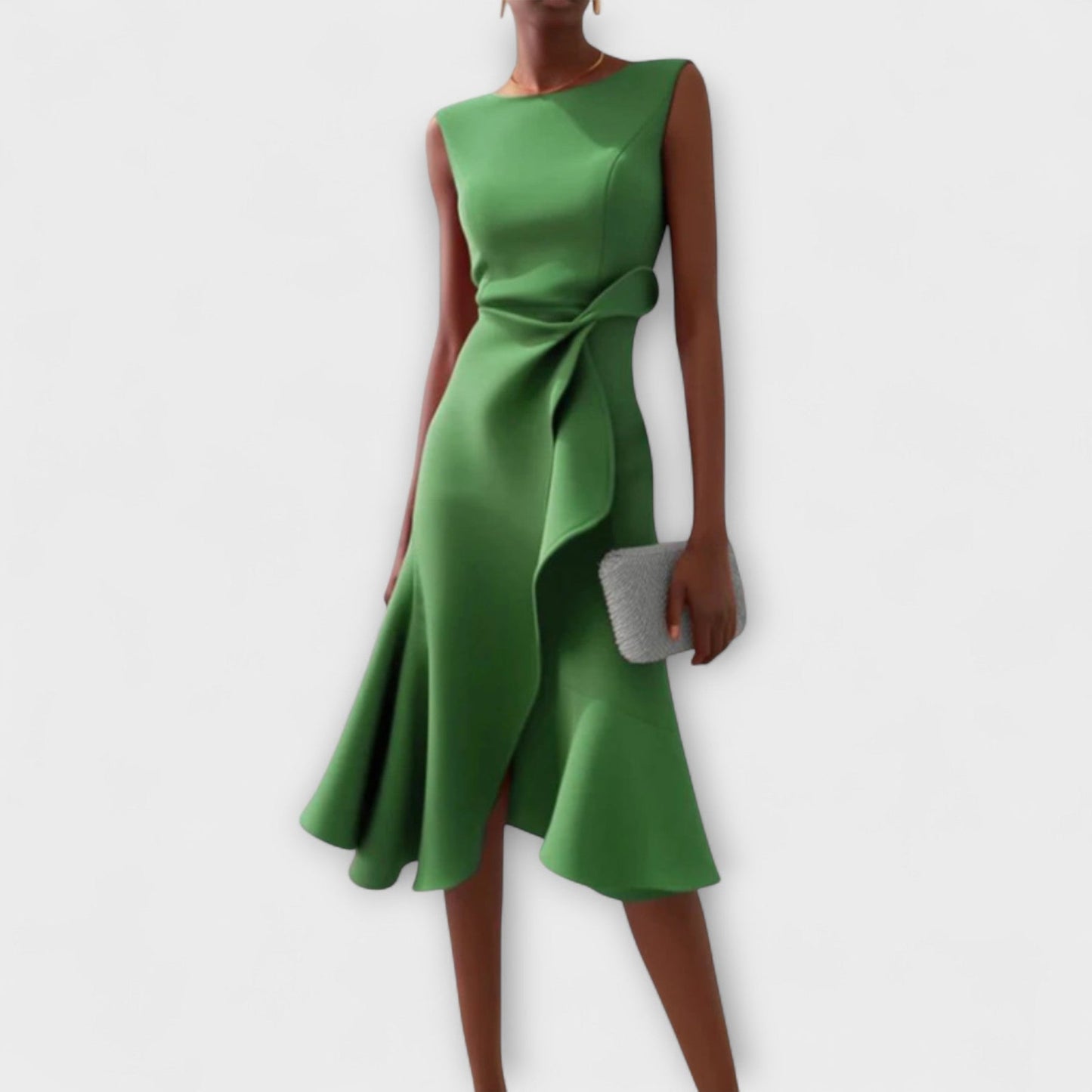 Jolene | Vestido Midi Elegante Sin Mangas