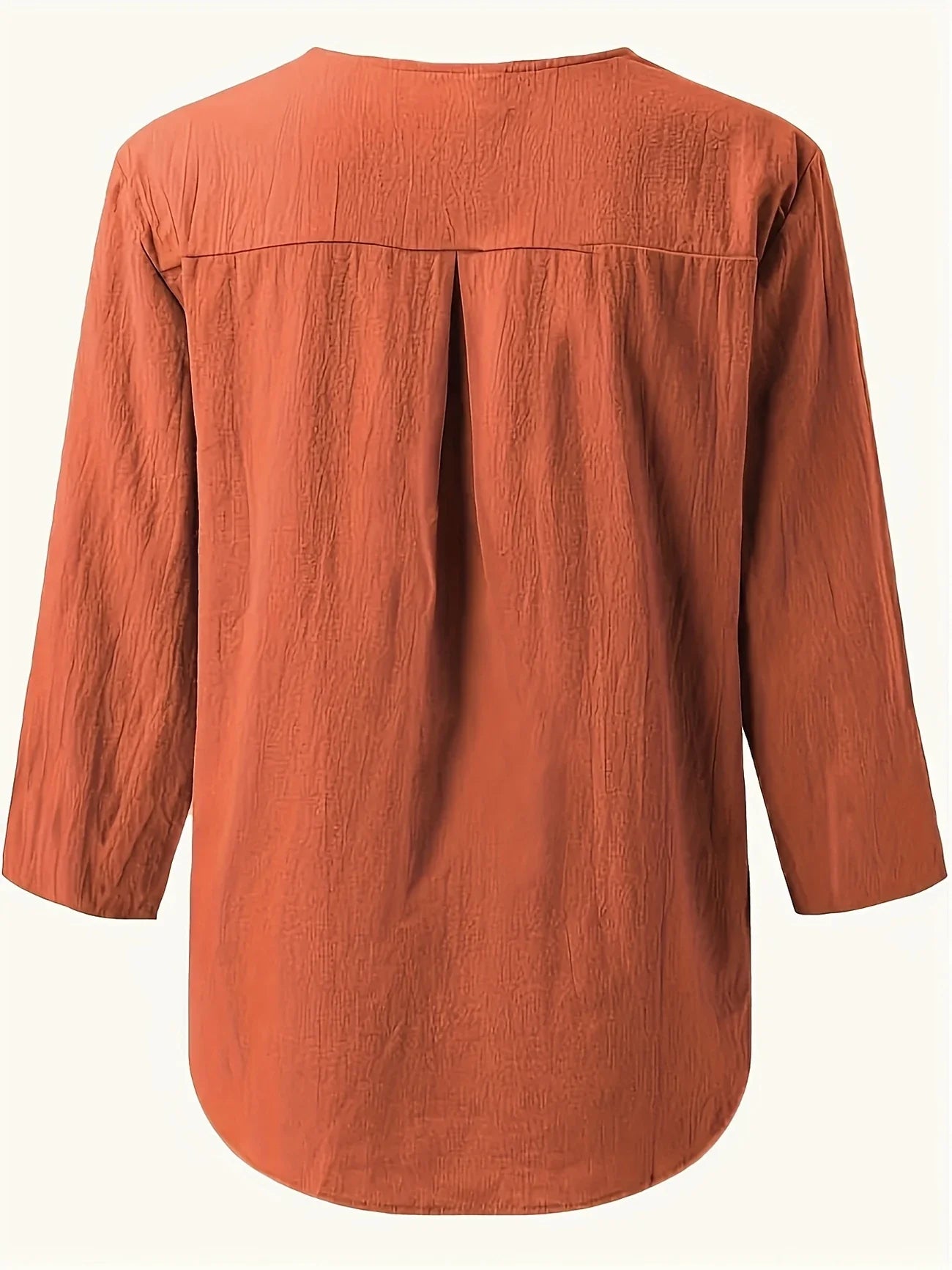 Mykaela | Blusa Informal Con Cuello Abierto y Tacto de Algodón