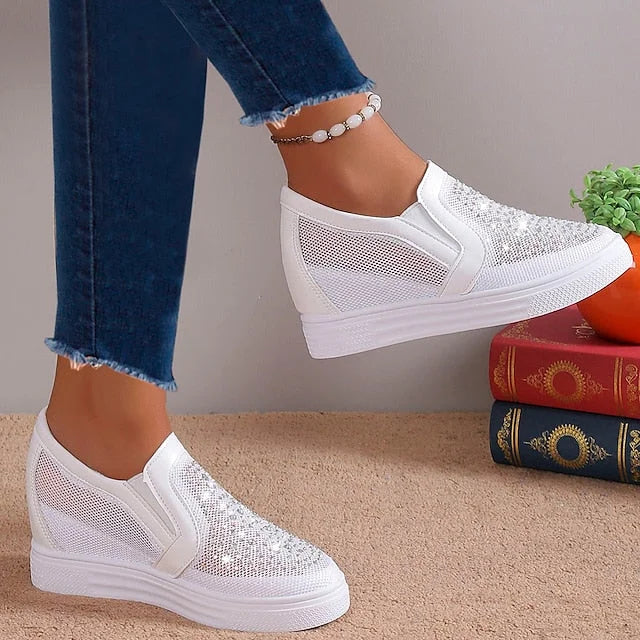 Ormira | Zapatillas De Plataforma Sin Cordones Con Pedrería Para Mujer