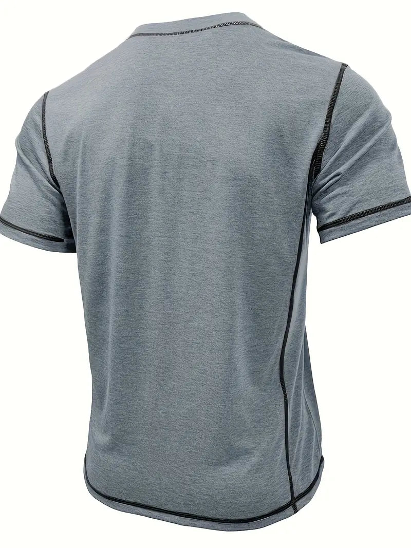 Orazio | Camiseta De Manga Corta Con Cuello Henley